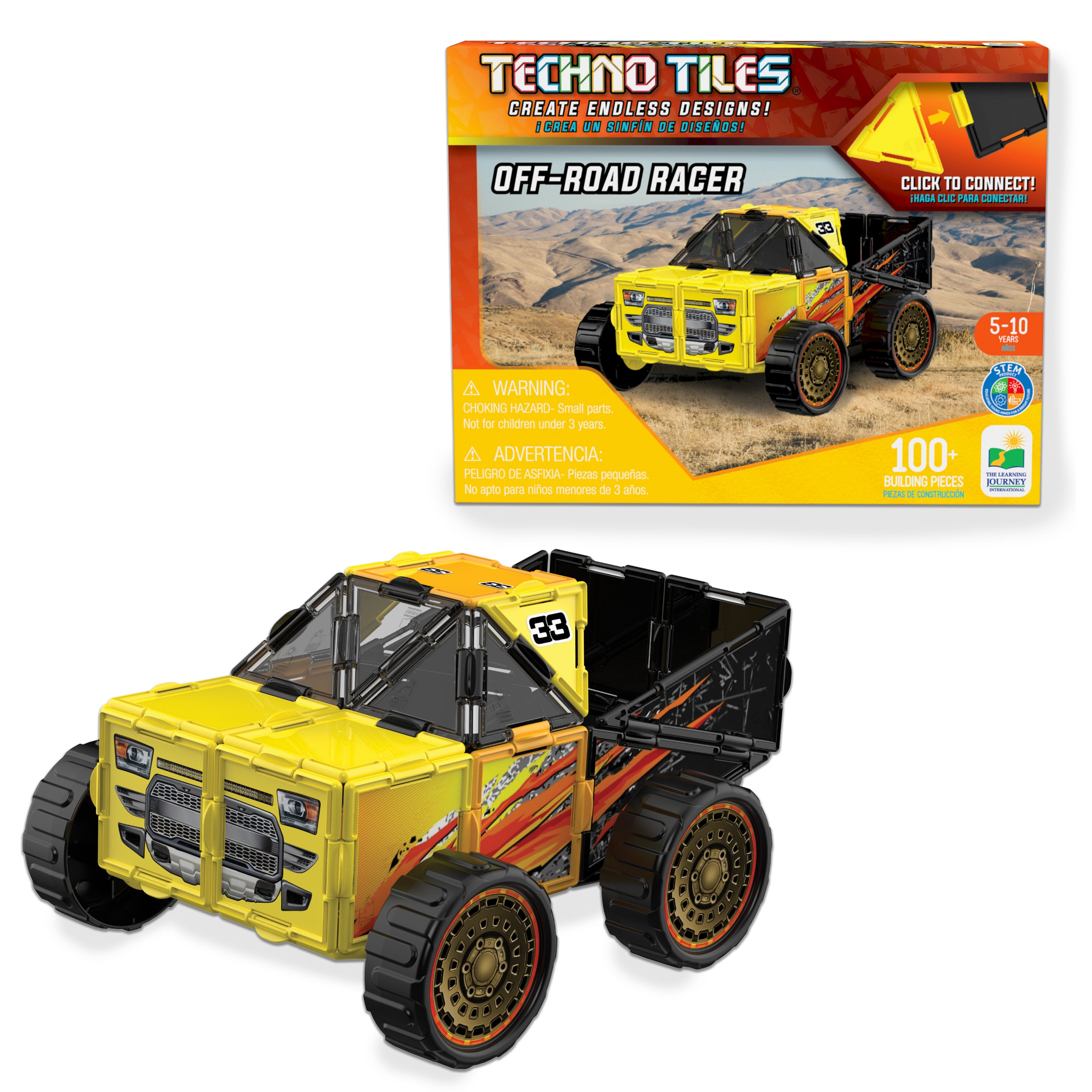 Techno Tiles Off Road Racer (100+ pcs) The Learning Journey