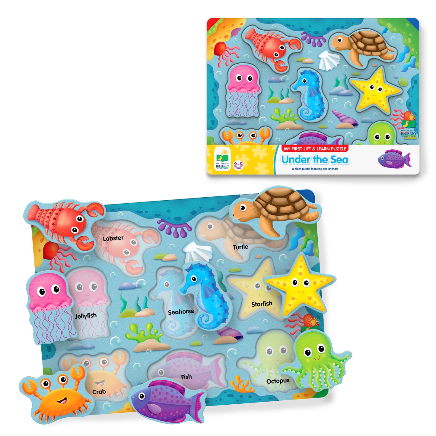 My First Lift and Learn Under the Sea Puzzle and packaging