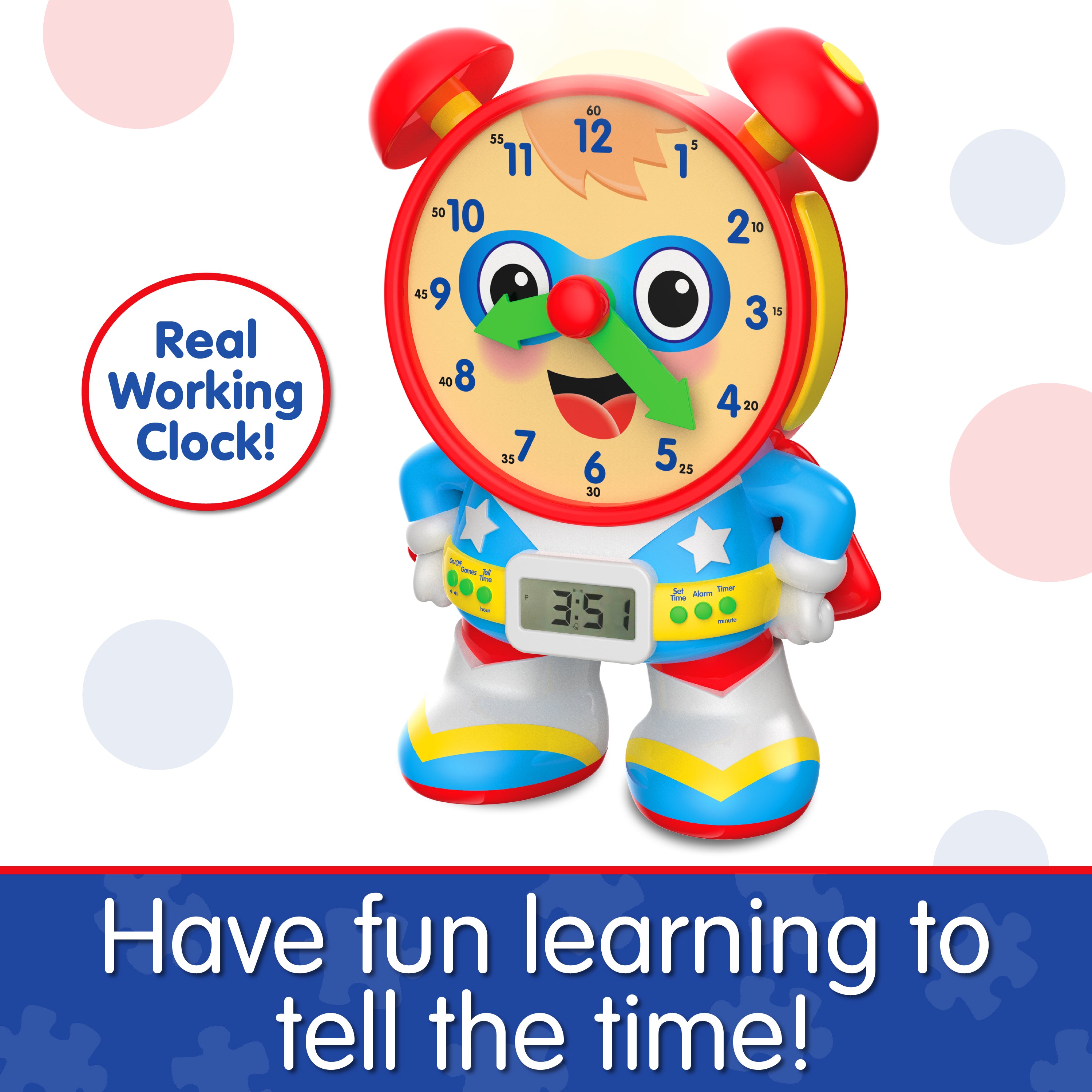 Super Telly Teaching Time Clock – The Learning Journey