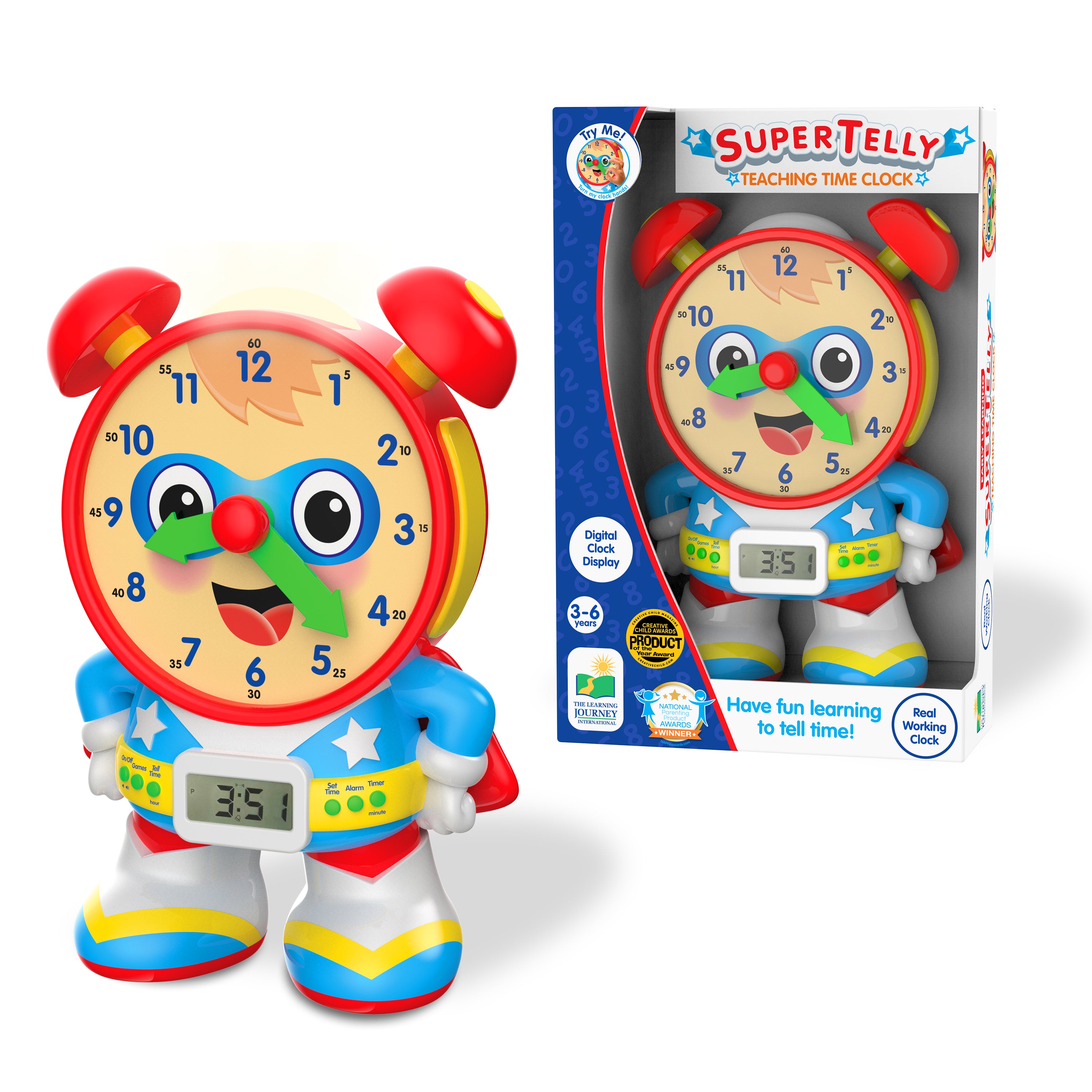 Super Telly Teaching Time Clock – The Learning Journey