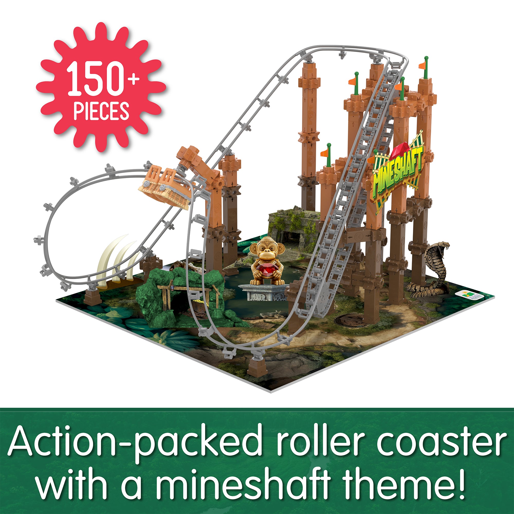 Lego minecraft shops roller coaster